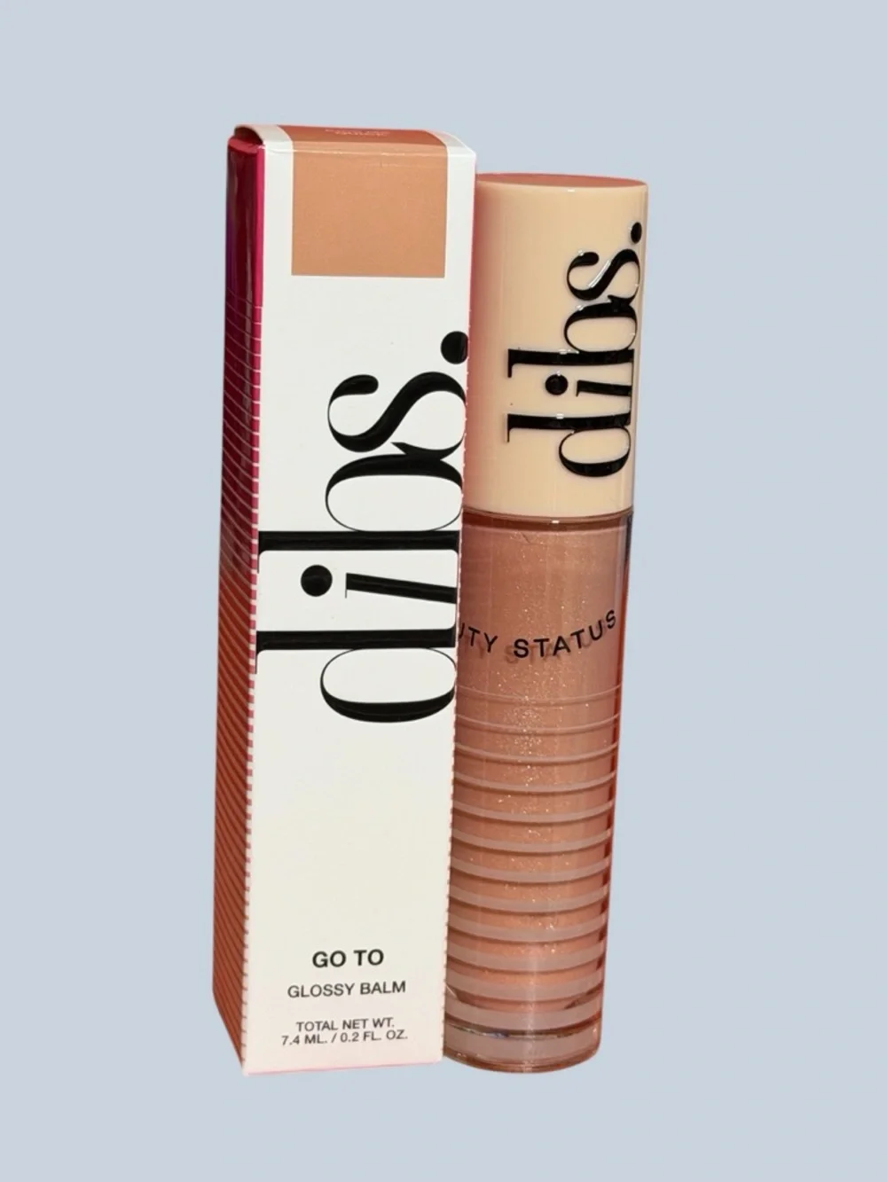 DIBS Go To Glossy Balm Lip Gloss - KISS ME QUICK- NIB